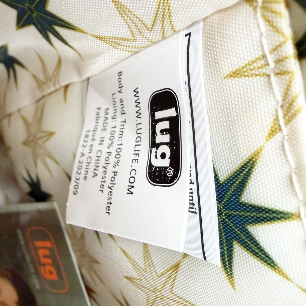 Lug Trotter Tote Bag in Sand Star Interior Print NWT Tote Work Bag Carry On - Picture 11 of 13